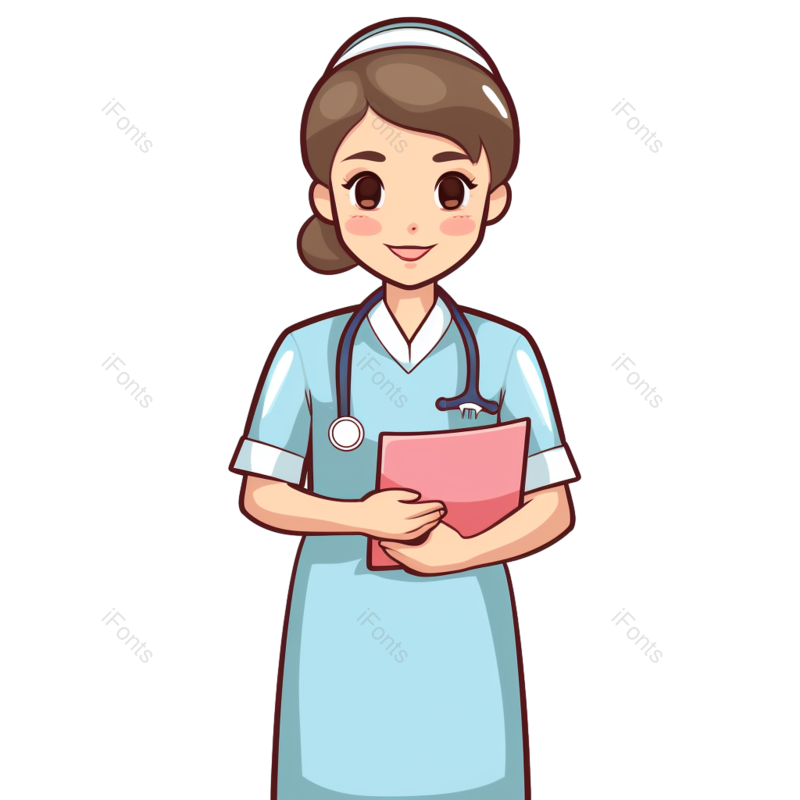 学习图片,护理元素,护士PNG,白领免抠素材